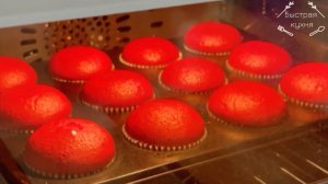 Красный Бархат. КАПКЕЙКИ. Яркий и очень вкусный десерт!