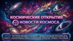 Космические новости и 8 марта