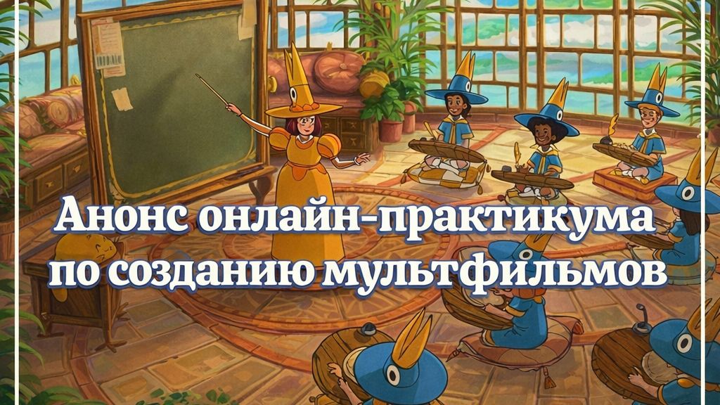 Анонс онлайн хобби-практикума по созданию мультфильмов "Создаем живые истории"
