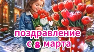 Милое поздравление с 8 марта поздравление с 8 марта весеннее 🌸☀️