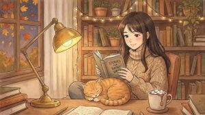Тихая мелодия для чтения книг и домашней работы | Уютная атмосфера