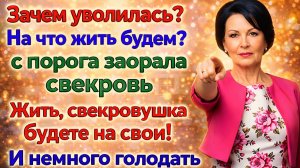 Истории из жизни| Я уволилась! И свекровь осталась без моего... |Аудио рассказы|Жизненные истории