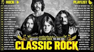 🍿 Top Classic Rock Songs 70s 80s 90s ⚡ Queen, Guns N' Roses, Metallica, AC/DC, Aerosmith