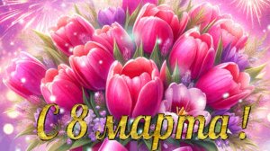 8 марта-день,когда все мужчины становятся рыцарями! С праздником! Шикарная музыкальная открытка.