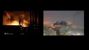 ‼️🇺🇦🔥После атаки огромные пожары на энергообъектах в Киеве и под Днепропетровском 

▪️Киев ночью