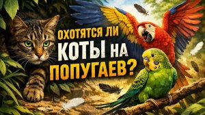 ОХОТЯТСЯ ЛИ КОТЫ НА ПОПУГАЕВ?