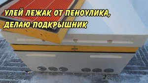 пчеловодство, улей лежак от пеноулика, подкрышник