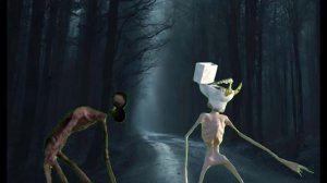 реалистичный сиреноголовый напал на унитазаголового