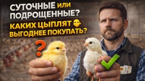 Суточные или подрощенные цыплята? Что ВЫГОДНЕЕ покупать в 2026 году | Честный разбор




Каких цыпля