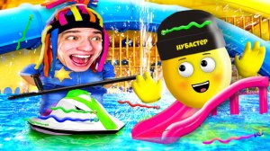 СБЕГИ ОТ КИТАЙКИ БАРРИ В АКВАПАРКЕ в ROBLOX!