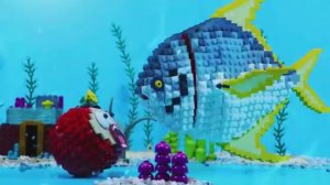 Золотистый пирог из ЛЕГО целиком на ОГНЕ🔥 Рецепт приготовления изумительной рыбы на гриле