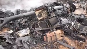 Обломки американского MQ-9 Reaper сбитого в провинции Луристан.