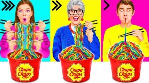 Быстрая Средняя или Медленная Скорость Еды Челленджи