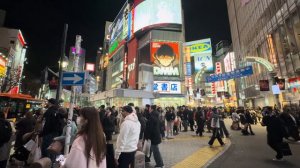 Токио Япония 2026: Вечернее воскресенье на оживленной Сибуе  🌆