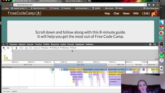 freeCodeCamp.org - 0033 - Chrome Dev Tools. Timeline Tab