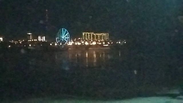 Вечерний Иркутск из окна поезда