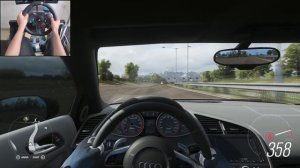 Audi R8 V10 Plus: 900 сил с двумя турбинами 🔥 Заезд в FH4 на Logitech G29 🏁