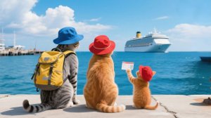 Круизное приключение семьи Рыжика! Вкусная еда, водные горки и романтический фейерверк 🚢