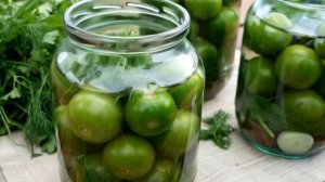 ПОМИДОРЫ ХРУСТЯЩИЕ ЗЕЛЕНЫЕ БЕЗ СТЕРИЛИЗАЦИИ НА ЗИМУ