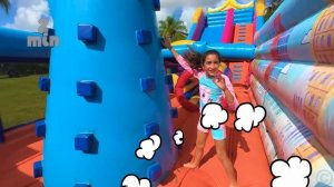 Детский челлендж с Настей и папой