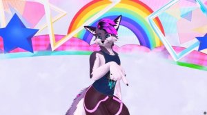 [VRChat Furry MMD]  | Rexouium Furry Dance 42 | SPAGHETTI (Member ver.) - LE SSERAFIM