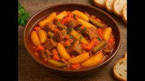 ЕЩЕ ОДИН РЕЦЕПТ АЗУ С ГОВЯДИНОЙ ТОЛЬКО ТЕПЕРЬ С КАРТОШКОЙ