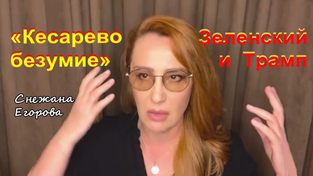 Снежана Егорова. Кесарево безумие. Зеленский и Трамп