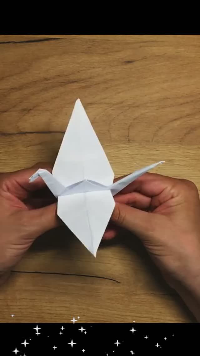 ЖУРАВЛИК из бумаги / Оригами