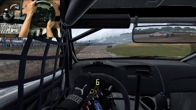 Ford Focus RS RX на гравии 🔥 Dirt 4 на Logitech G29 🏁