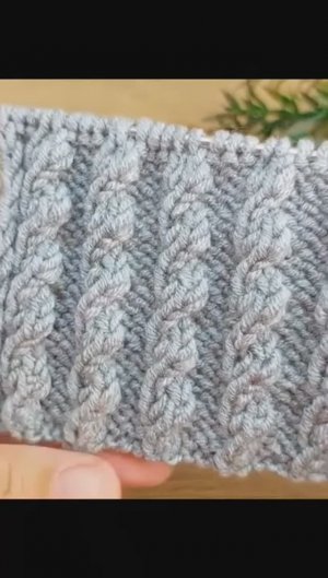 Узор спицами для жилета