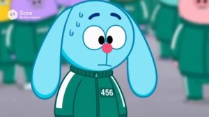 Смешарики нейросеть — Крош в Игре в кальмара (1 серия 1 сезон)