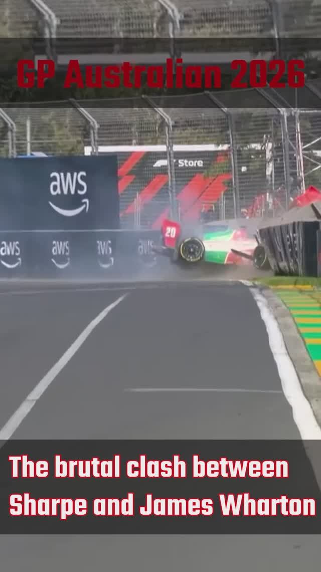 Жесткое столкновение Луи Шарпа и Джеймса Уортона. Формул3 Гран-При Австралии