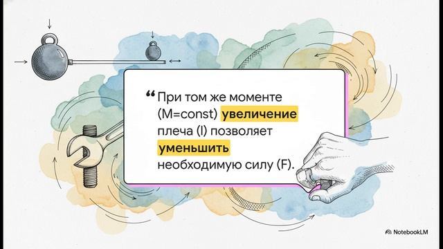 Физика 7 класс параграф 54 МОМЕНТ СИЛЫ краткий пересказ