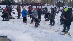 Зарыбление водоёма и поимки форели.