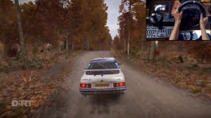 Ford Sierra Cosworth RS500 на гравии 🔥 Dirt 4 с ручкой КПП на Logitech G29 🏁