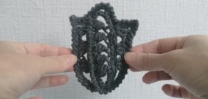 Тюльпан-элемент ирландского кружева