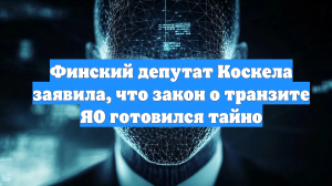 Финский депутат Коскела заявила, что закон о транзите ЯО готовился тайно