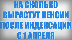 На сколько Вырастут Пенсии после Индексации с 1 Апреля