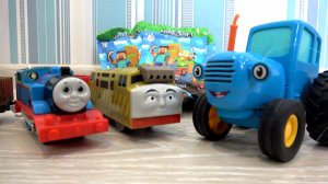 СИНИЙ ТРАКТОР И  ИГРУШКИ МАЙНКРАФТ