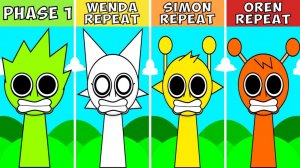INCREDIBOX SPRUNKI: WENDA 💊, SIMON 👨🎤, OREN ⚔️ 🔁 ПОВТОРЯЮТ ФАЗУ 1!