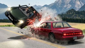 BeamNG Drive - Аварии с высокоскоростным движением автомобилей