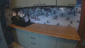 Установка кухонного фартука на стену