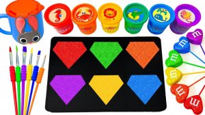 ИГРАЕМ В СЛАЙМЫ ЗАЛИВАЕМ В ФОРМЫ БРИЛЛИАНТОВ АСМР ВИДЕО ДЛЯ ДЕТЕЙ ДЕТСКИЙ КАНАЛ ИГРАЛКИ-ЗАЛИПАЛКИ