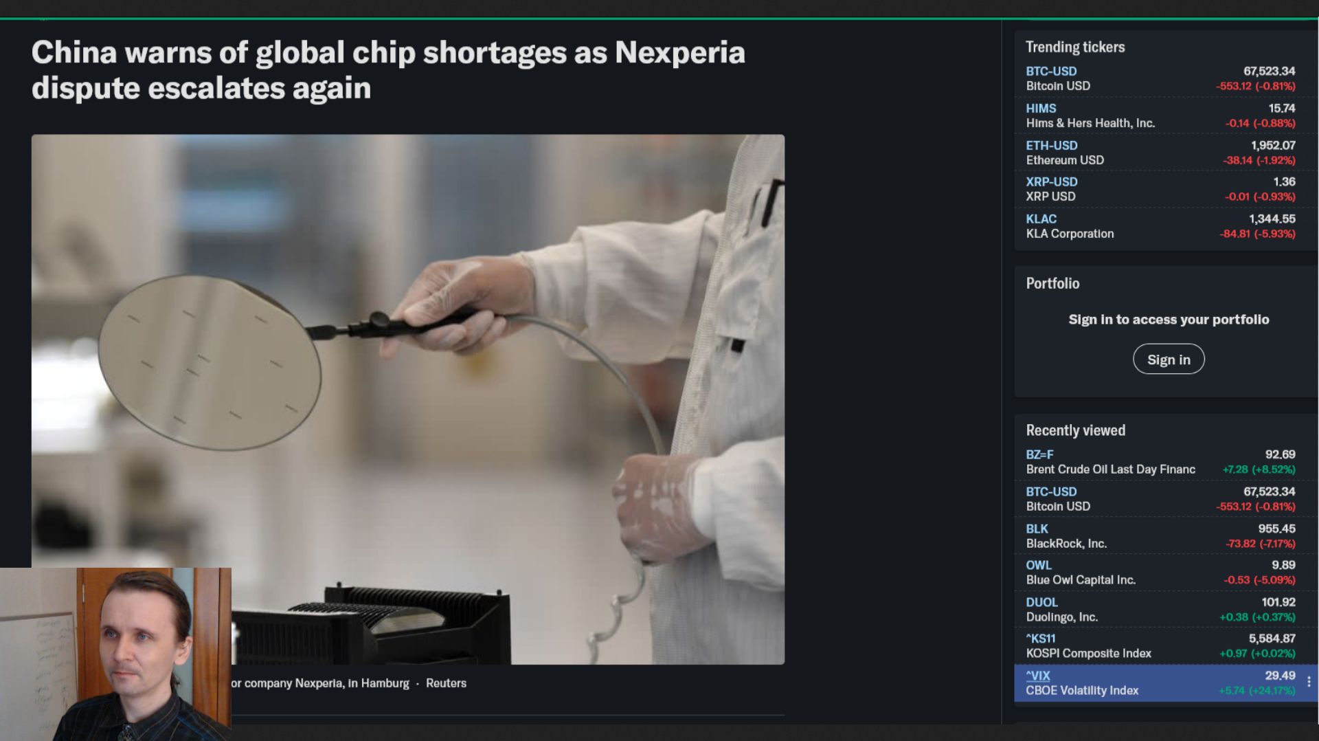 Подборка экономических новостей. Nexperia. Новые риски остановки поставок микрочипов