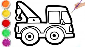 Мультик для детей-Рисунок ЭВАКУАТОРА🦽 для детей/Как нарисовать ЭВАКУАТОР для детей