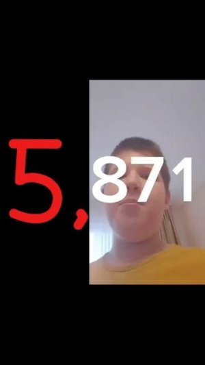 Цифры 0 до 1 миллион со звуком