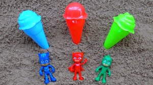 Игрушки Герои В Масках и Разноцветное Мороженое  | Мультики для Детей и Песенки для малышей
