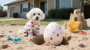 Динозавровое яйцо маленького щенка 🥚�