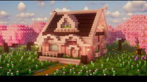 Мастер-класс по созданию дома в стиле «Цветущая вишня» в Minecraft | Рождественский декор