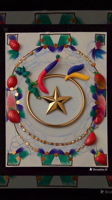 dreamina-2025-12-05-3801-Круглые объекты вращаются по часовой стр...